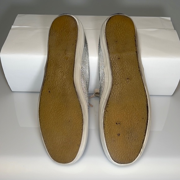 Metallic Silver Keds Champion Sneakers - Size 9 - Womens Classic Keds - Picture 8 of 14